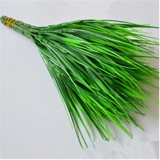 Artificial 7 fork Green Grass Flowers Plants Plastic Household Decoration Home 700944460976  302386964514